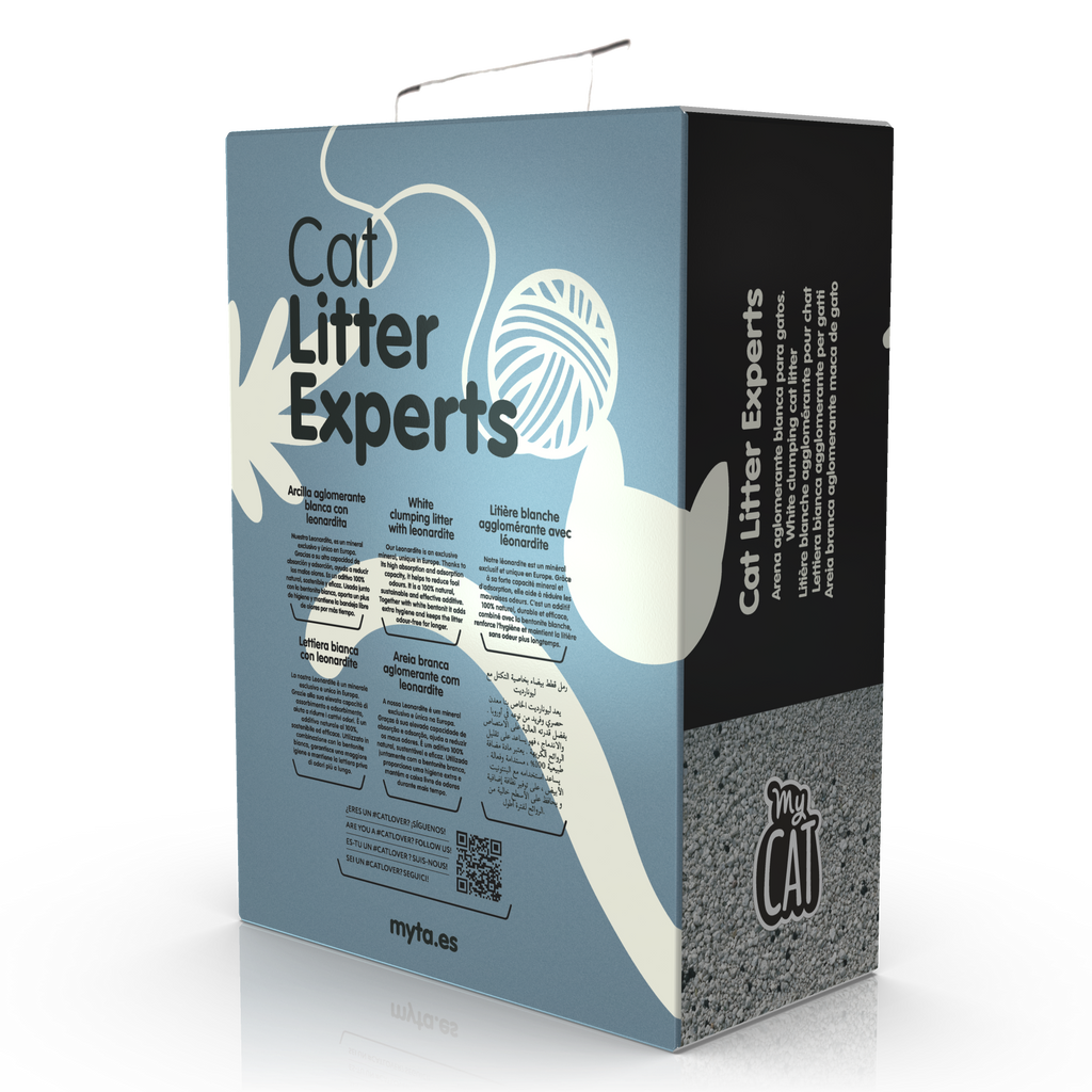 MyCAT Aglomerante Blanca con Carbón Activo NATURAL (4L)