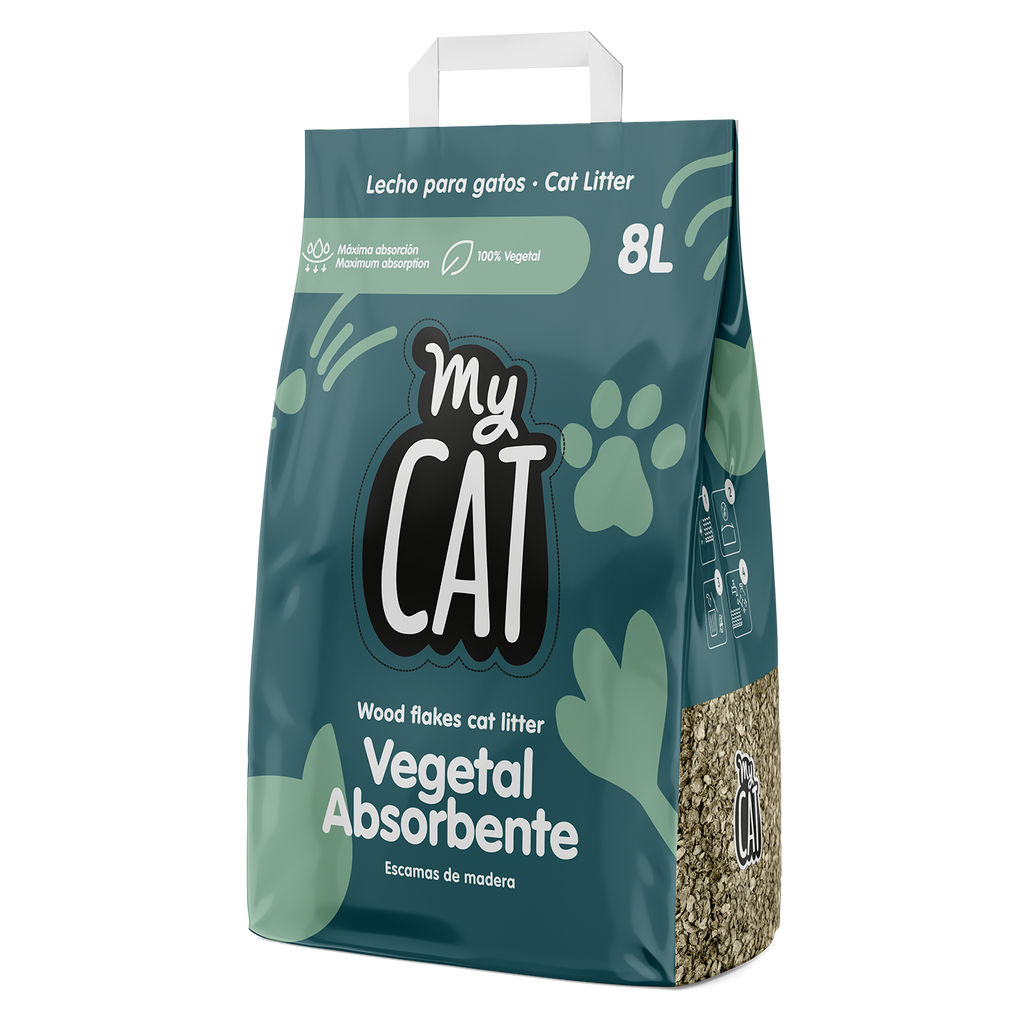 MyCAT Vegetal Escamas de Madera (8L)