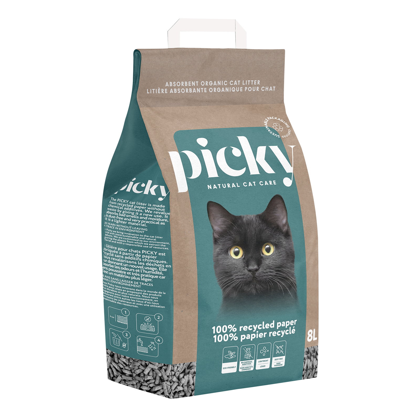 Picky Absorbente Papel Reciclado (8L)